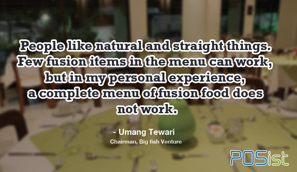  Umang Tewari of Big Fish Venture shares valuable insights on natural and straight things