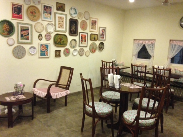 Rustom's cafe and bakery with its unique theme in Delhi