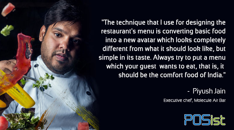 Chef Piyush Jain of Molecule Air talks about the technique of Restaurant's Menu design. 
