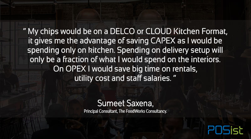 sumeet saxena shares his thoughts on cloud kitchens and high profit food business ideas