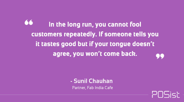 Fab India Cafe Partner Sunil Chauhan