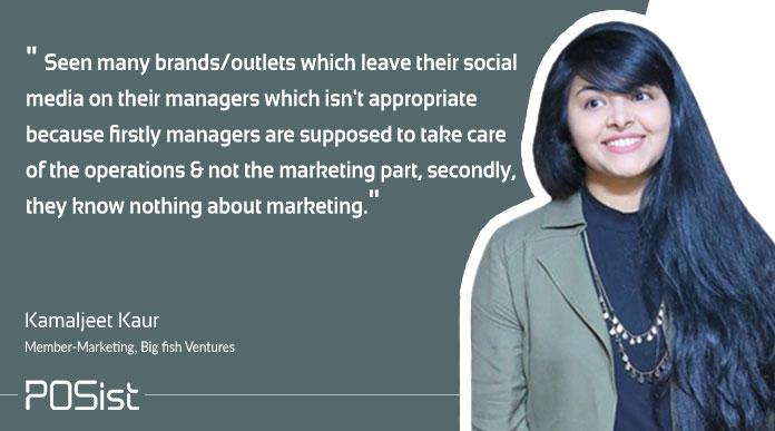 Kamaljeet Kaur gave her insights on how marketing is an essential part of restaurant management.