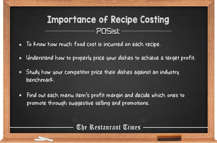 The importance of recipe costing that everyone must be aware of.