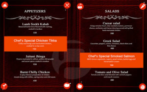 menu design menu example