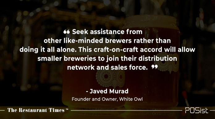 Javed Murad of White Owl talks about seeking assistance from like minded brewers