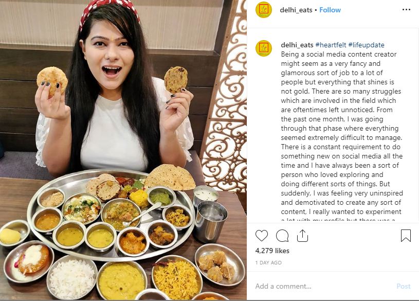 food blogger in delhi- influencer marketing