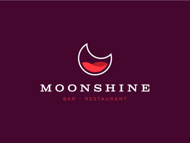 Moonshine bar logo