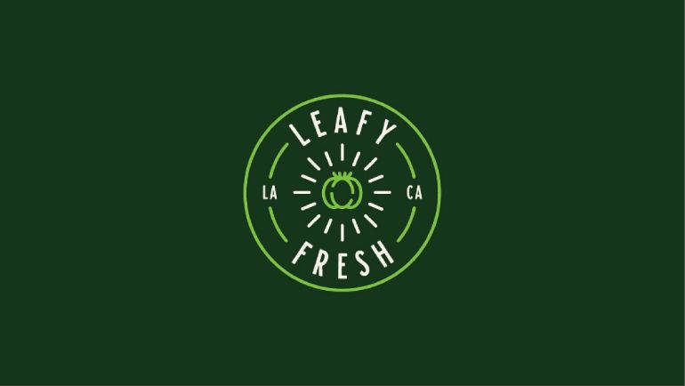 leafy fresh restaurant logo