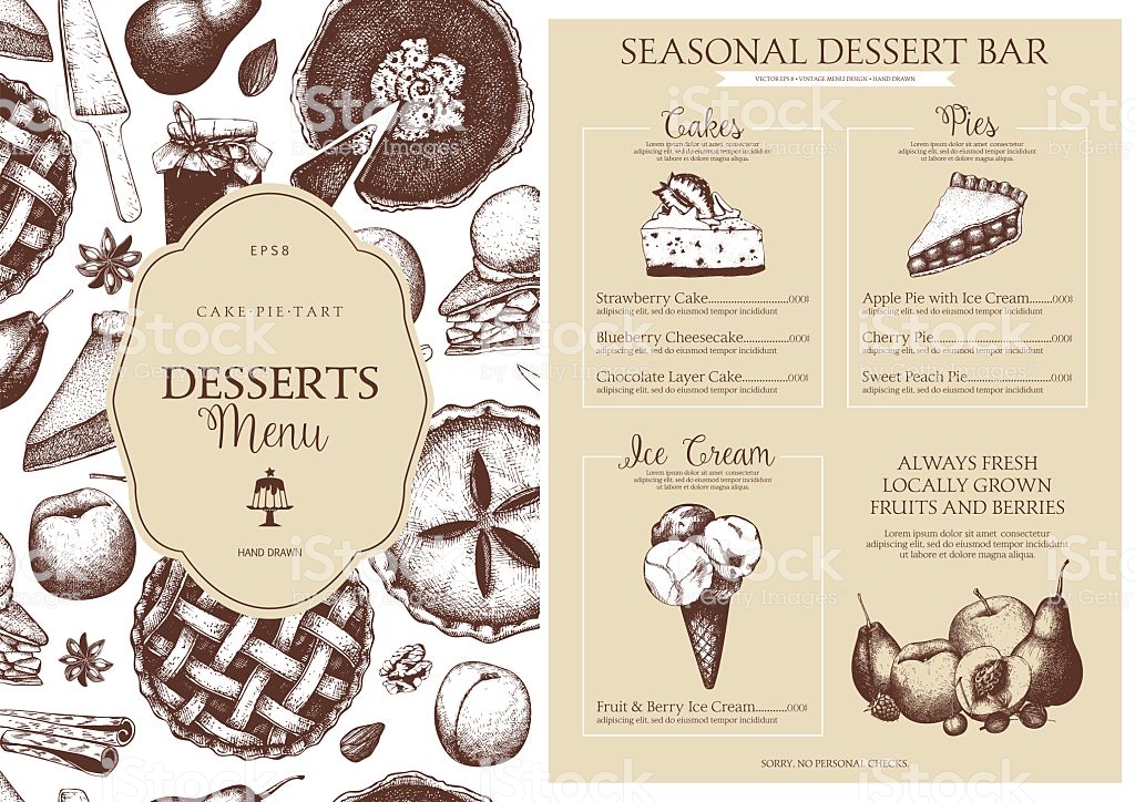 dessert menu 