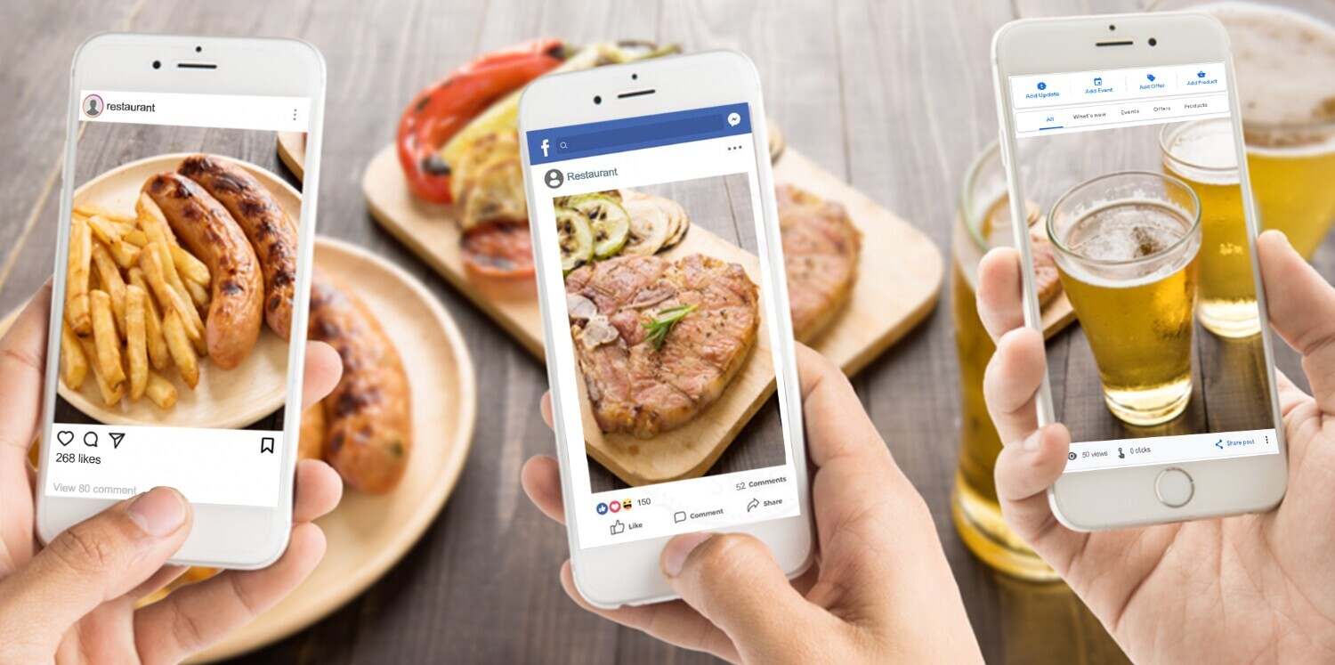 Restaurants social media 