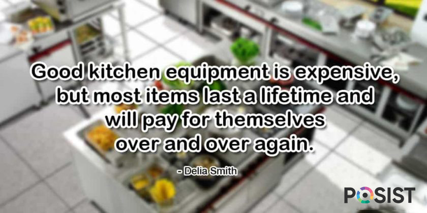 Delia Smith gives insight on kitchen equipments needed for Quick Service Restaurant