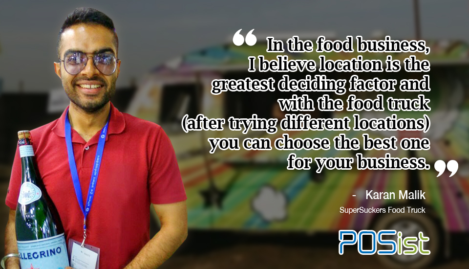 Karan Malik gave his insights on starting a food truck 