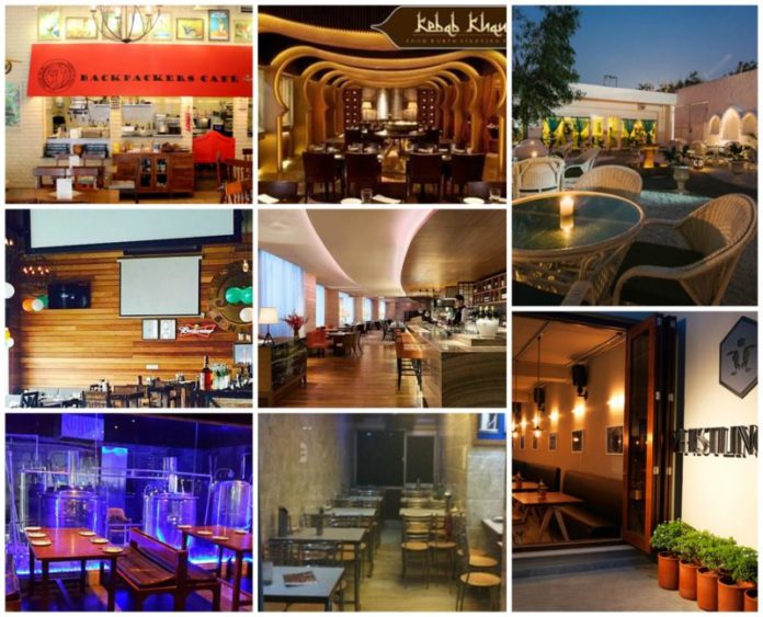 Top restaurants in Chandigarh.