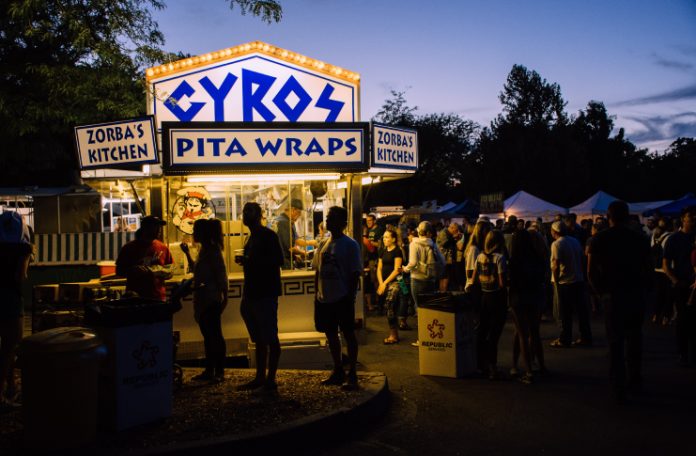 A lively evening Food Festival.