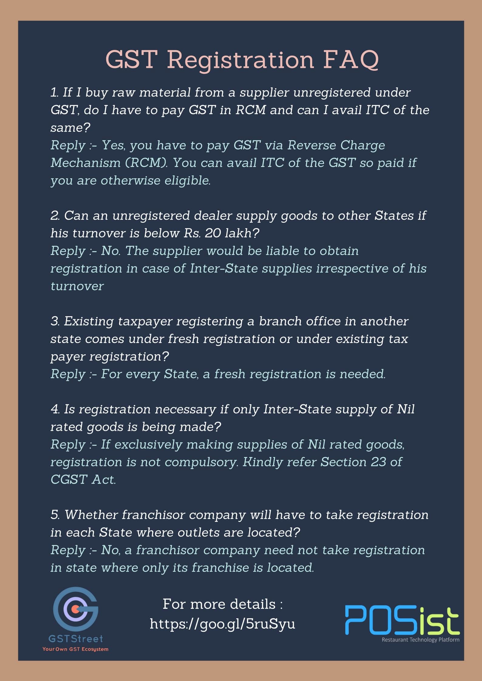 All About GST Registration for Restaurants