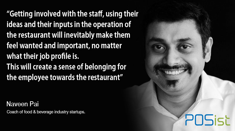 restaurant staff's idea and their inputs in the operation of the said by Niwoon Pai