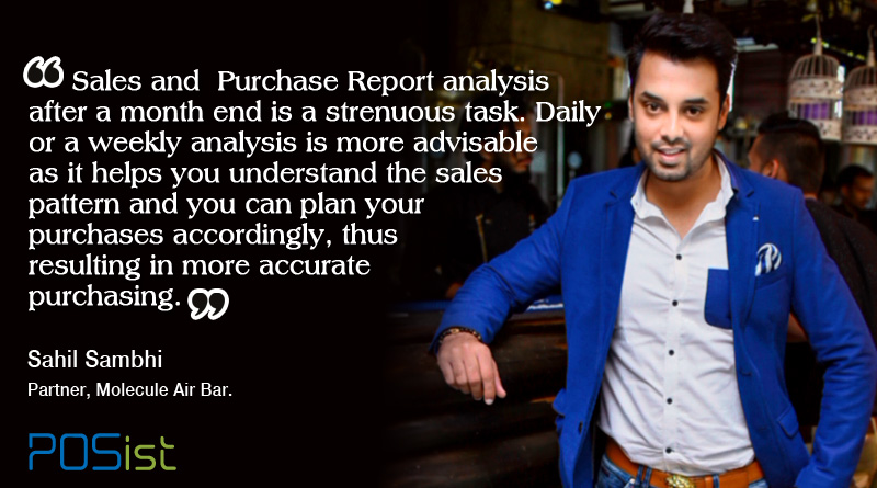 Sahil Sambhi talking about restaurant cost control