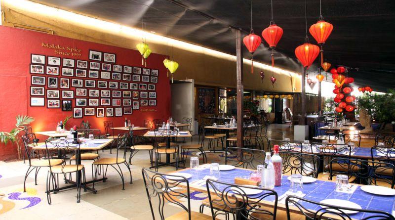 El diseño interior del restaurante de Malaka Spice es uno de sus principales PSU y atrae clientes 