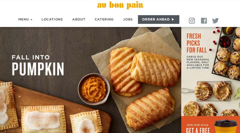restaurant website design Au Bon Pain 7 Essential Restaurant Website Design Tips to Increase Your Online Orders