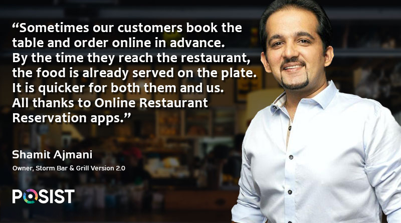 Shamit Ajmani shares insights on how Online Restaurant Reservation improve restaurant service