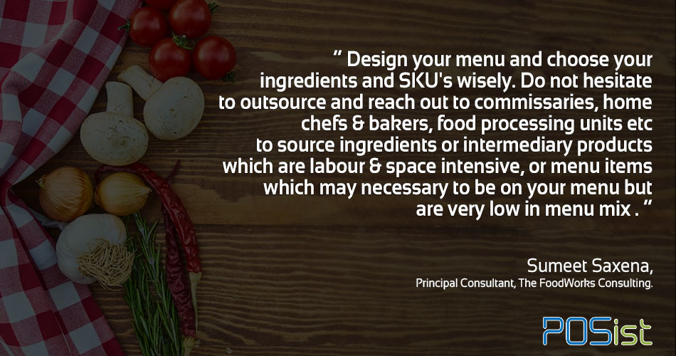 Sumeet Saxena on how to start a restaurant with limited staff