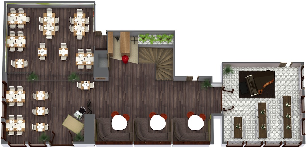 example of good restaurant layout