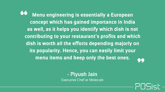 what is restaurant menu engineering