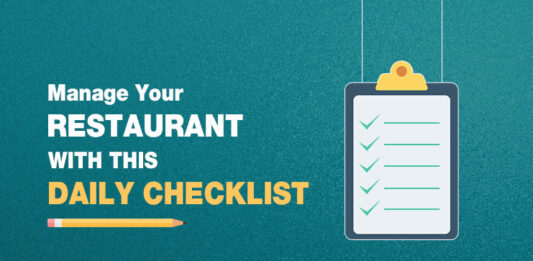 How to manage a restaurant with a daily checklist