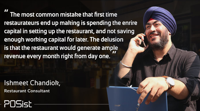 Ishmeet Chandiok's insights on how a restaurant owner should allocate his budget appropriately, while finalizing the restaurant concept, that will help him once he starts his business.