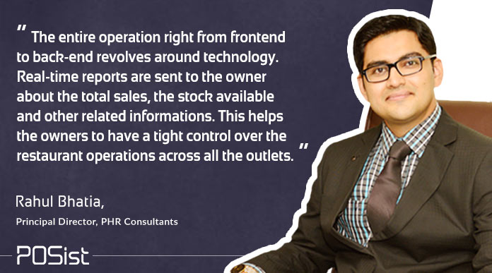 Rahul Bhatia, gives his insights managing restaurant chains