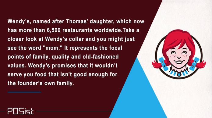 Wendeys restaurant logo perfectly shows how a logo can help you stand out in the restaurant industry. 