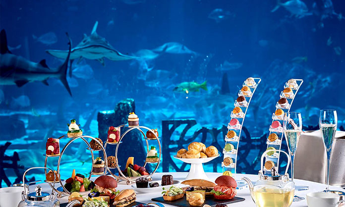 Ossiano in Dubai has a beautiful restaurant interior design