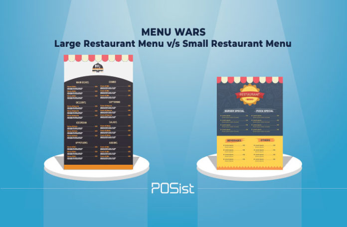 Deciding The Size Of The Restaurant Menu - Big Vs Small