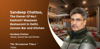Sandeep Chattoo Of Junoon Bar and Kitchen Talks About Serving Authentic Kashmiri Cuisine In Delhi Sandeep Chattoo - Junoon bar and kitchen