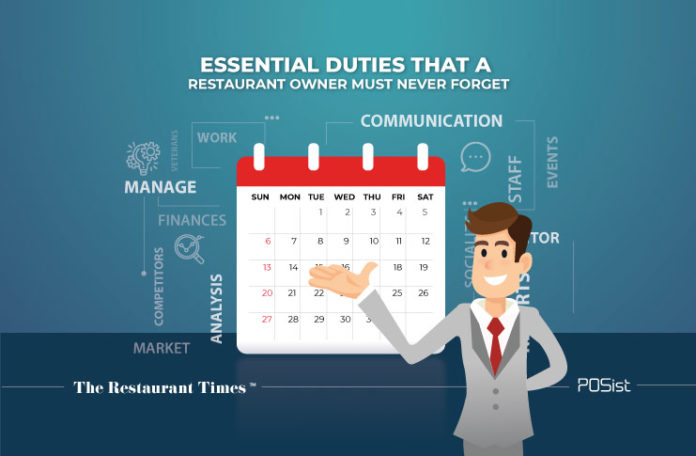 Illustration of Essesntial Duties of a Restaurant Owner