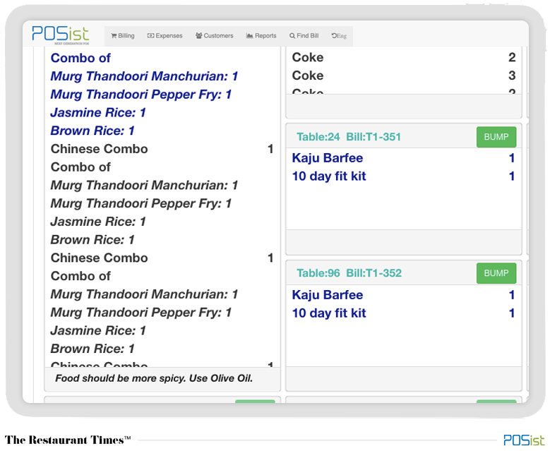 Kitchen Display Management- features of Ideal POS