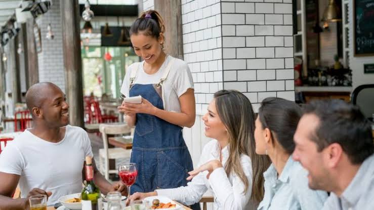 Staff behavior at a restaurant