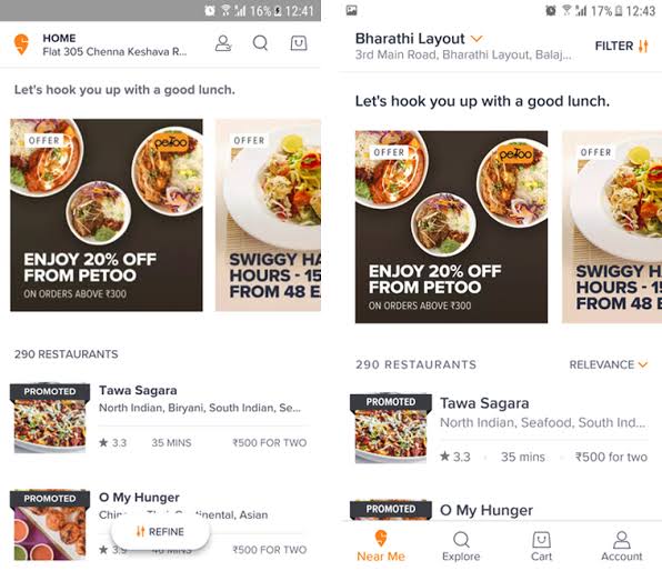 Promoted restaurants on Online food aggregators