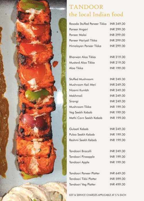 Rasoda- Menu 