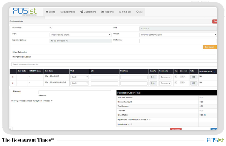 Purchase Order management 