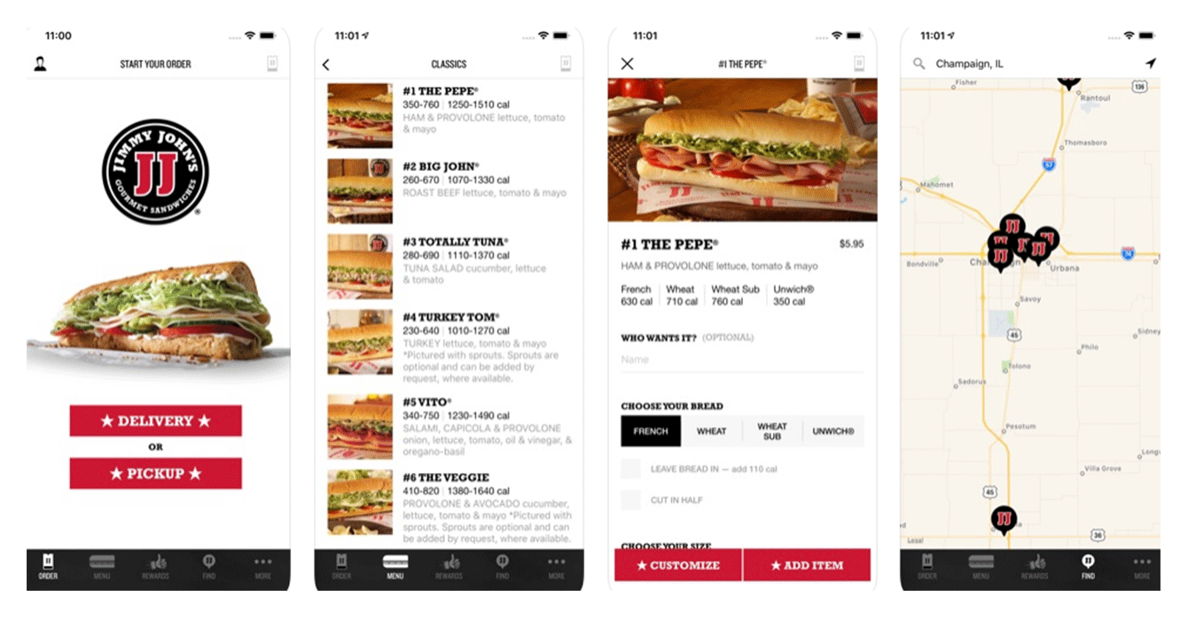 online menu