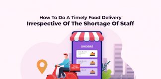 timely food delivery despite of shortage of delivery staff