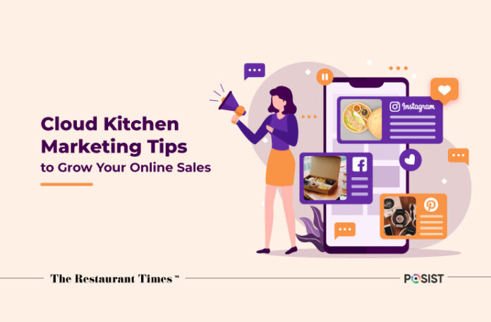 Illustration of Cloud Kitchen Marketing Tips