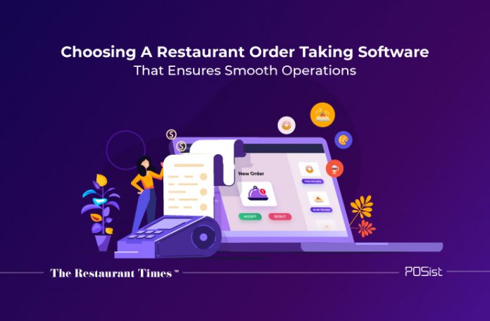 Illustration of Restaurant Order Taking Software