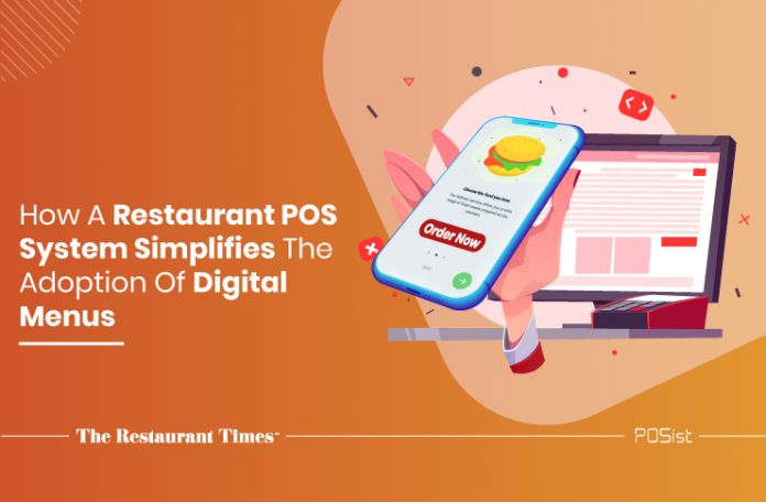 Adopting digital menus through a POS software