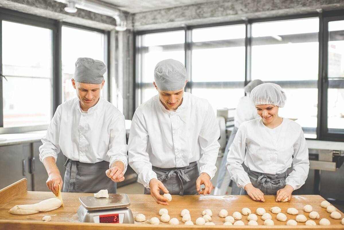 Bakery business staff