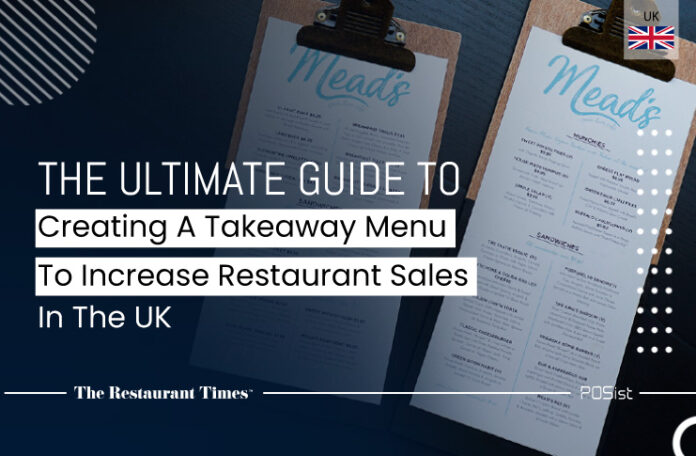 Takeaway menu to increase restaurant sales