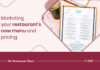 How To Market Your Restaurant’s New Menu and Pricing Restaurant Menu Marketing Graphic