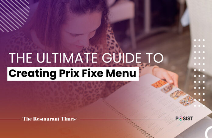 prix fixe menu