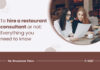5 Things To Consider Before Going For Restaurant Consulting restaurant consulting